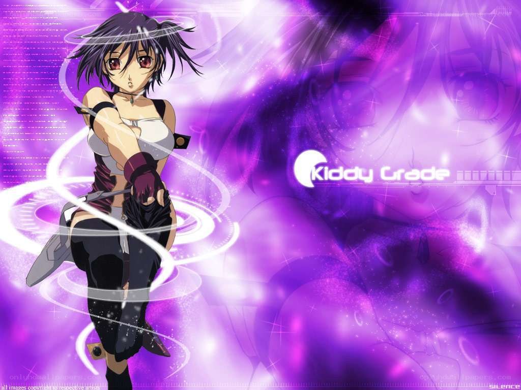 Anime character with purple background