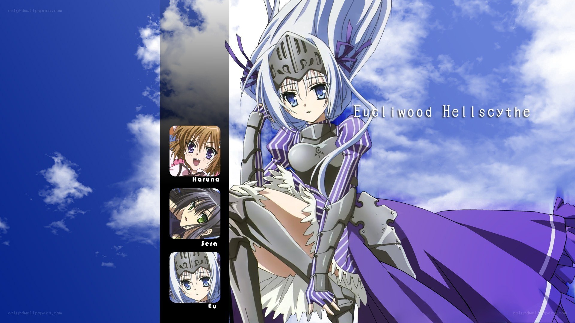 Anime character with purple cape