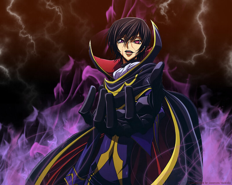 anime character with purple energy