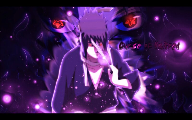 Anime Character with Purple Energy — Dramatic, Digital Art, Eyes