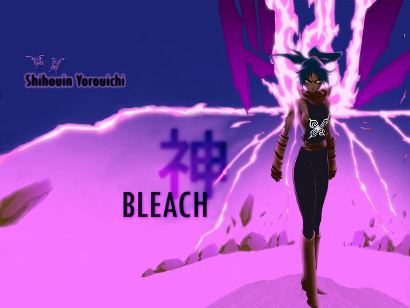 Anime Character with Purple Energy — Dramatic, Night