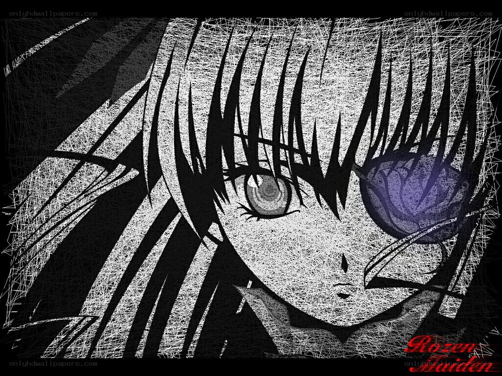 anime character with purple eye