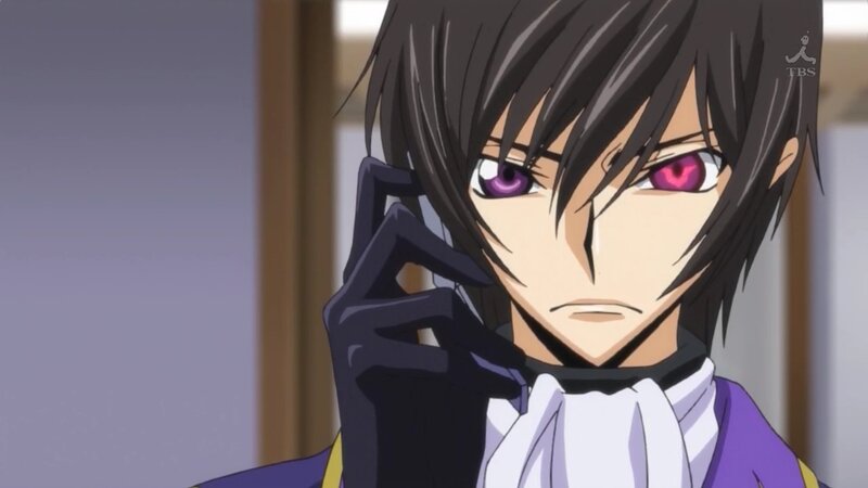 anime character with purple eyes