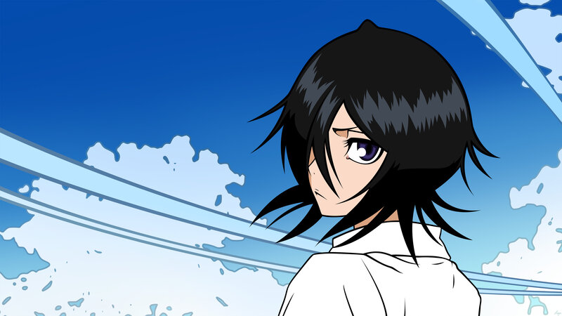 anime character with purple eyes