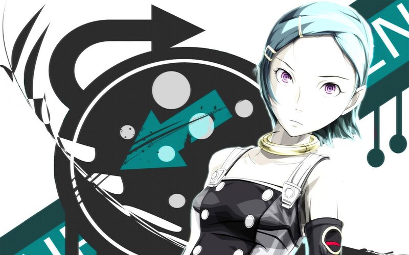 anime character with purple eyes