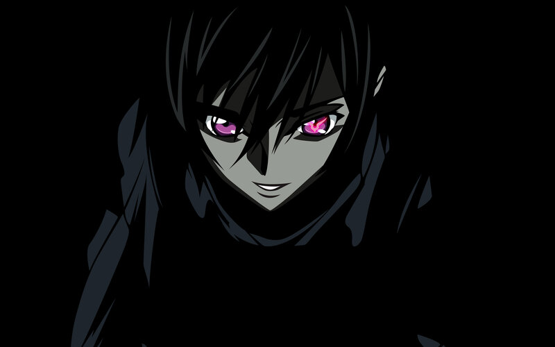 anime character with purple eyes