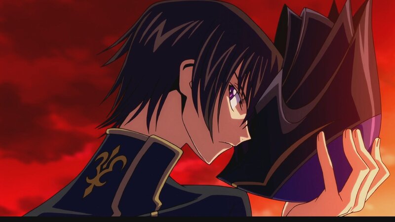 anime character with purple eyes