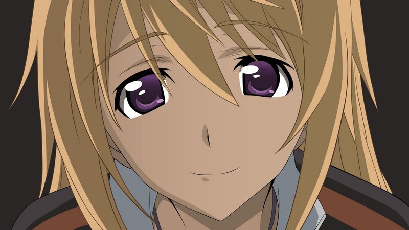 anime character with purple eyes