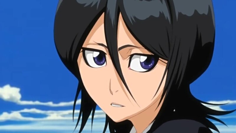 anime character with purple eyes