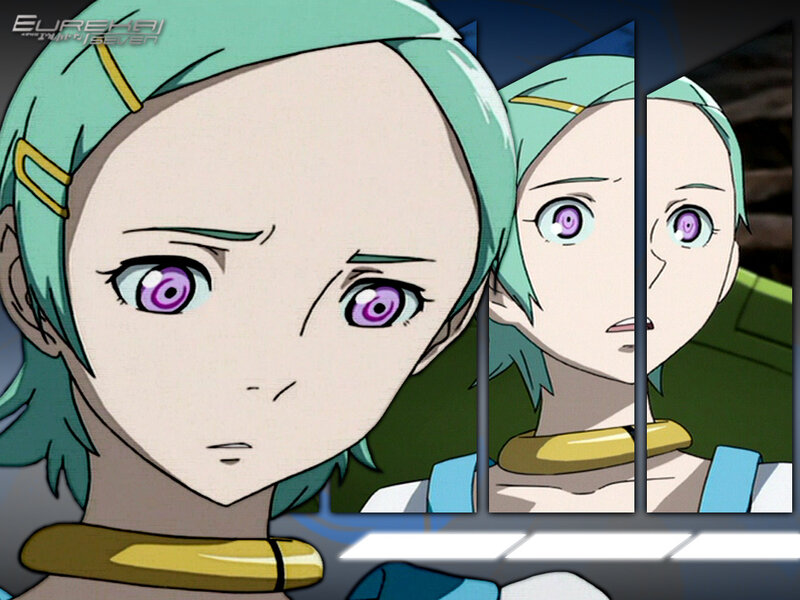 anime character with purple eyes