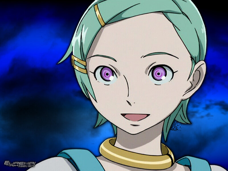 anime character with purple eyes