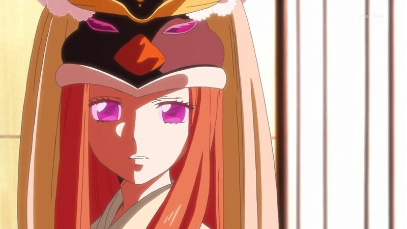 anime character with purple eyes