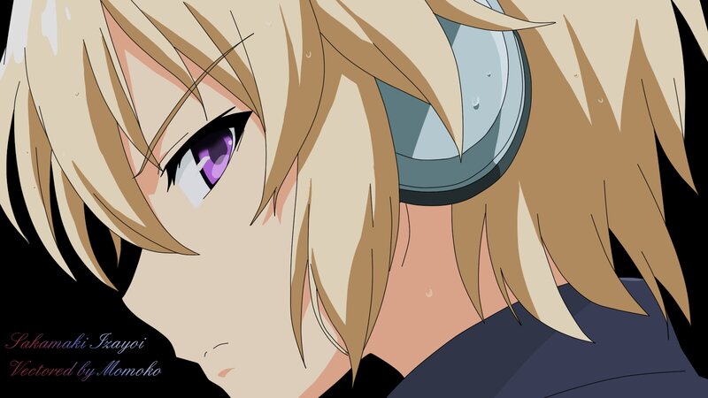 Anime Character with Purple Eyes — Blonde