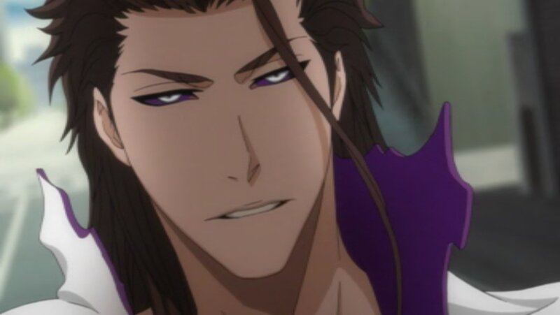Anime Character with Purple Eyes — Brown