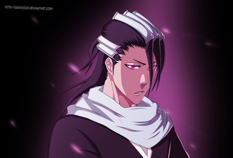 Anime Character with Purple Eyes — Dramatic, Digital Art