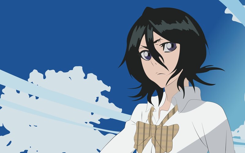 anime character with purple eyes