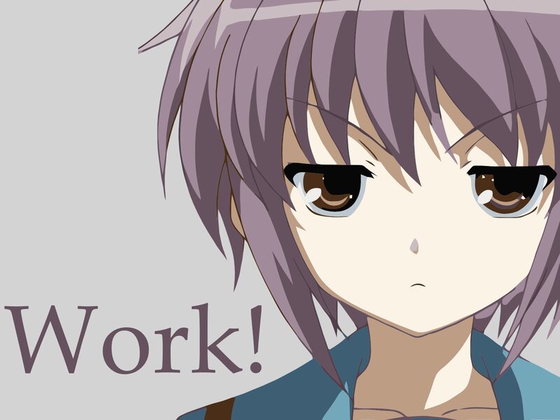 anime character with purple hair