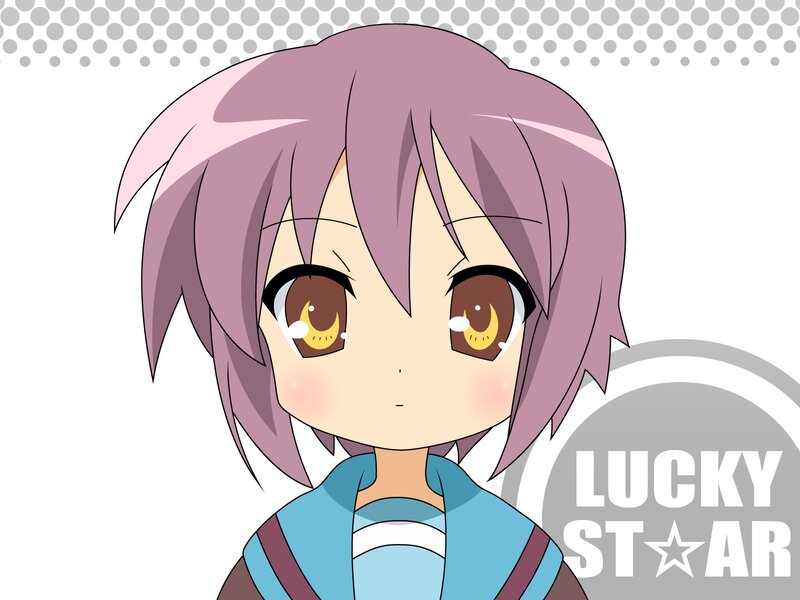 anime character with purple hair