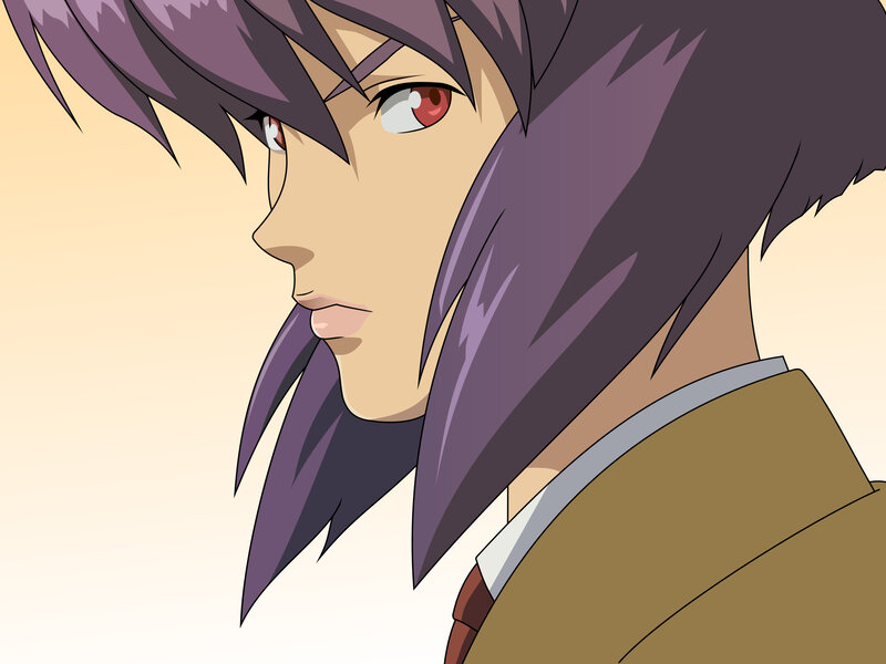 anime character with purple hair