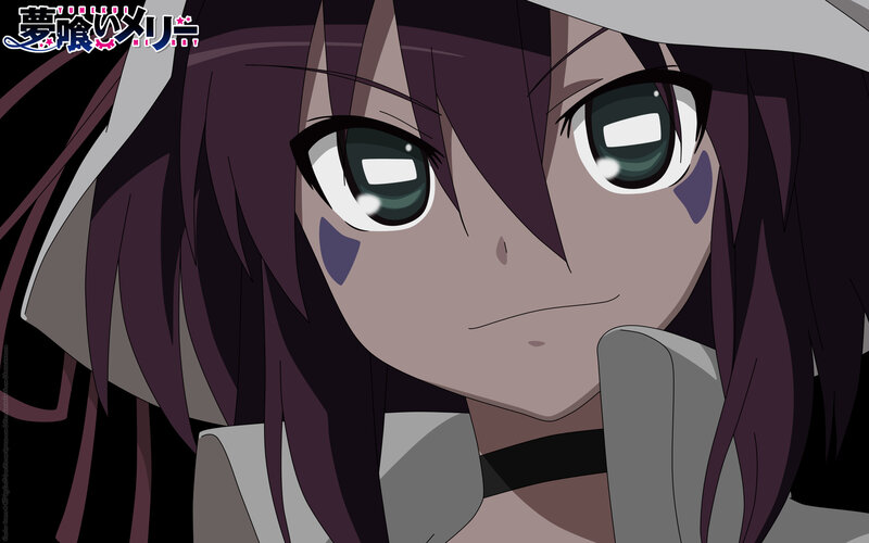 Anime character with purple hair