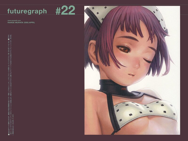 Anime character with purple hair