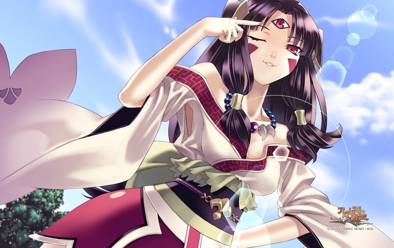 anime character with purple hair