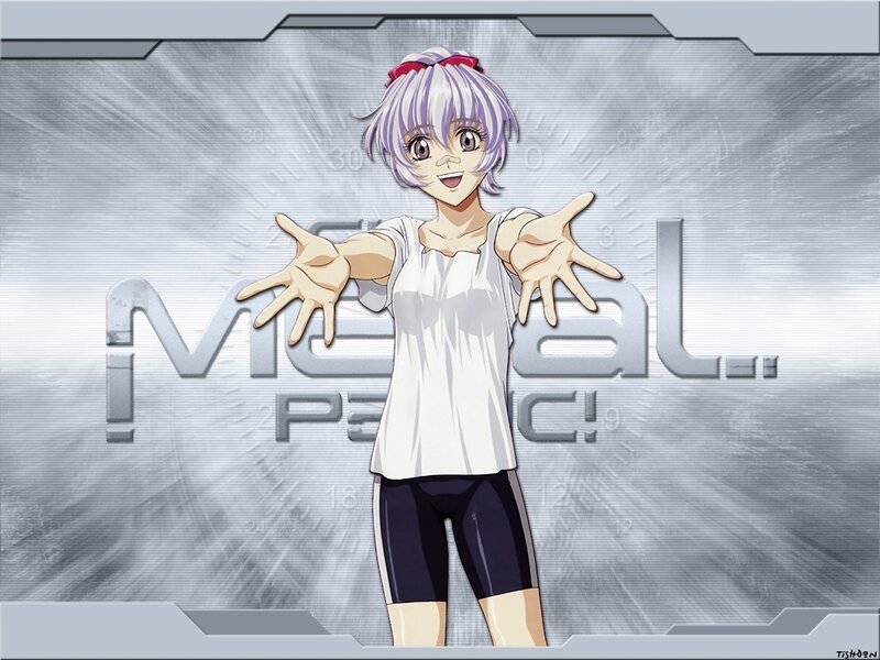 Anime character with purple hair