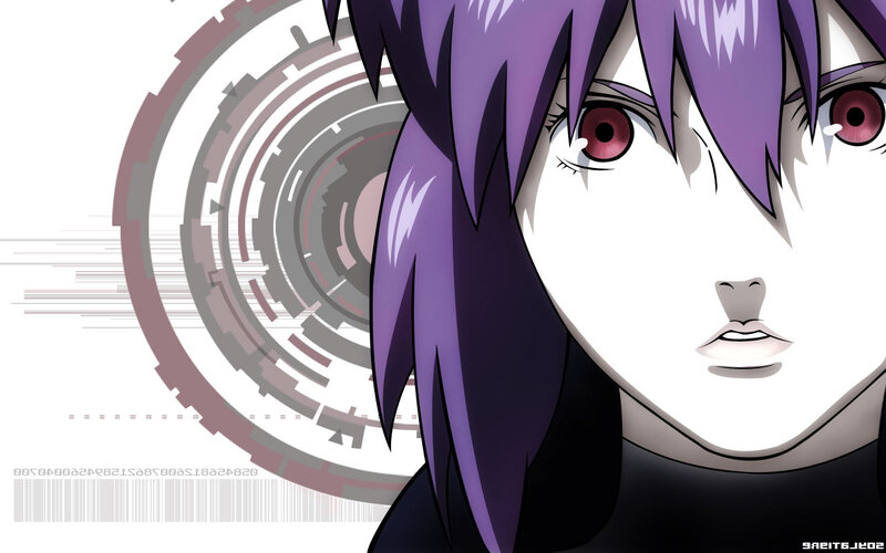 anime character with purple hair