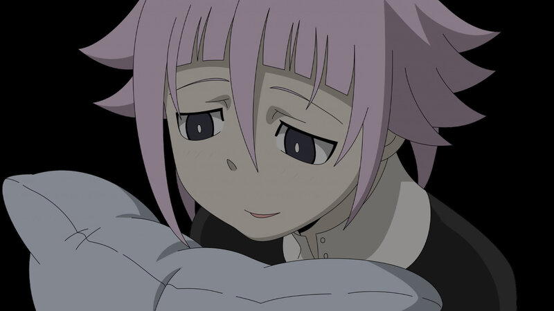 anime character with purple hair