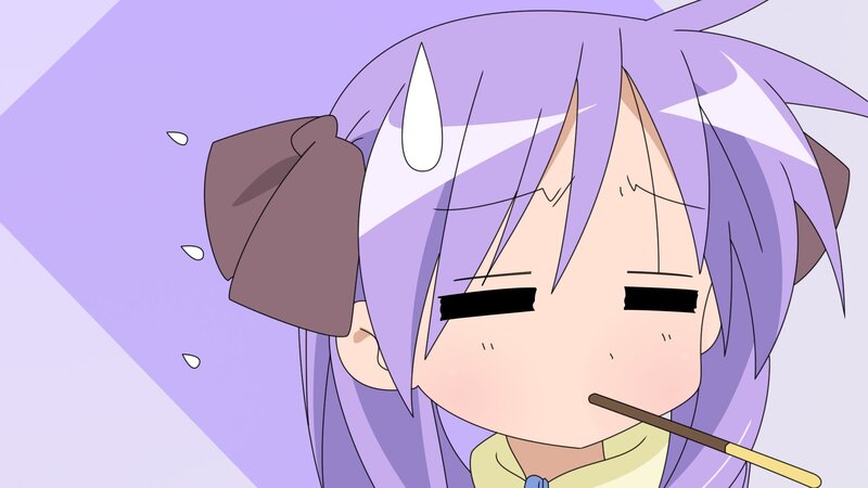 anime character with purple hair