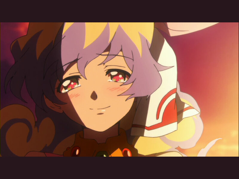 anime character with purple hair