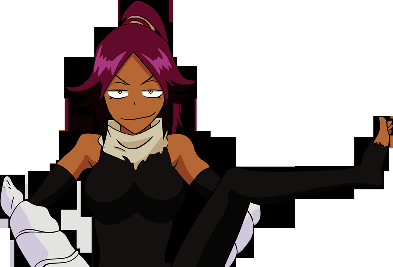 anime character with purple hair