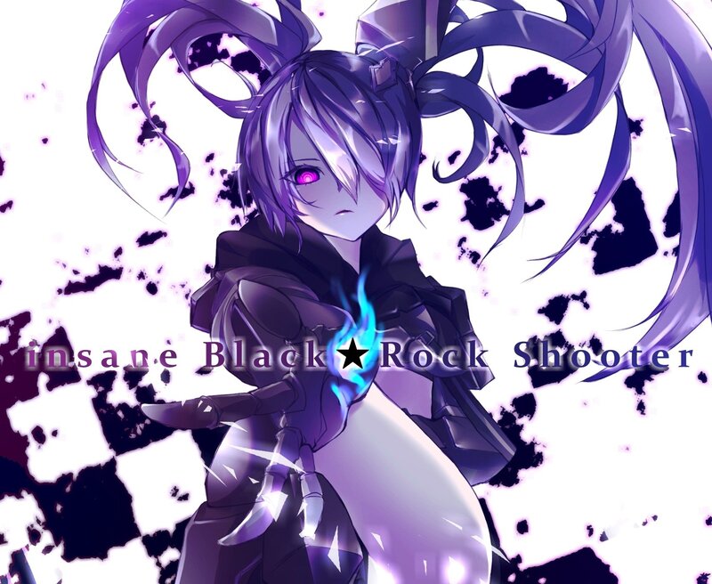 Anime character with purple hair