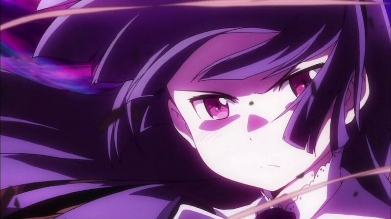 anime character with purple hair