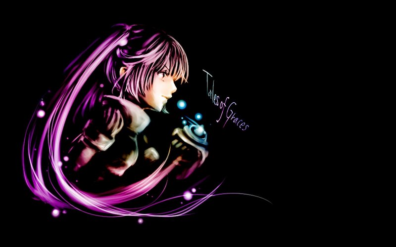 anime character with purple hair