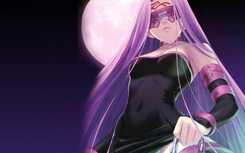 anime character with purple hair
