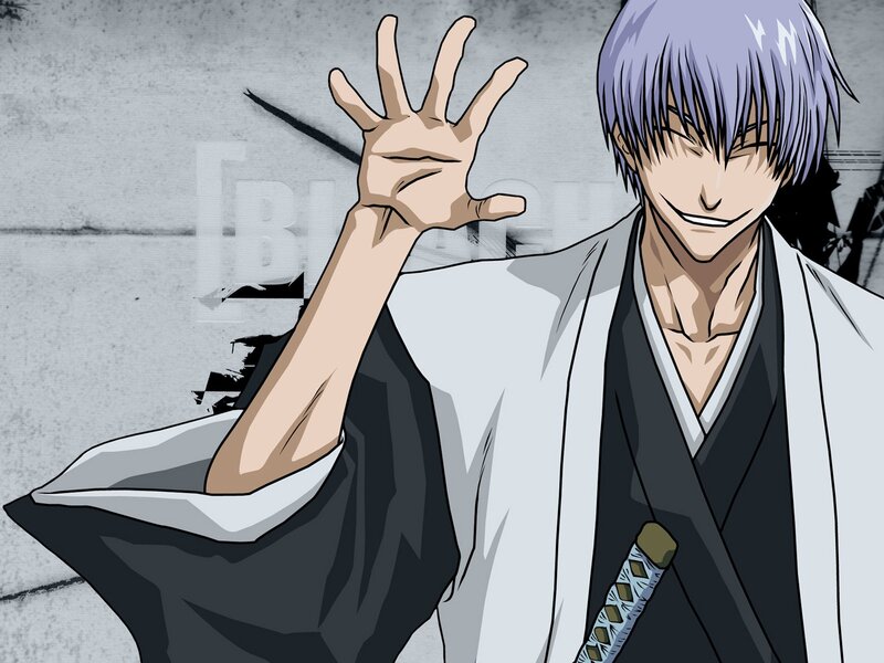 anime character with purple hair