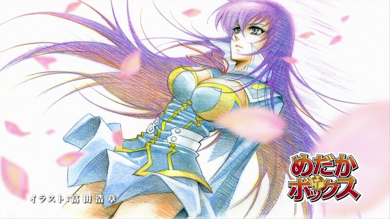anime character with purple hair