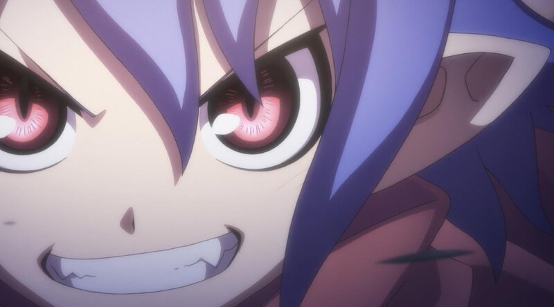 anime character with purple hair