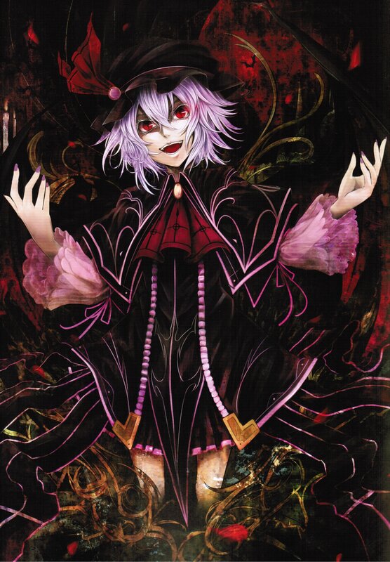 anime character with purple hair