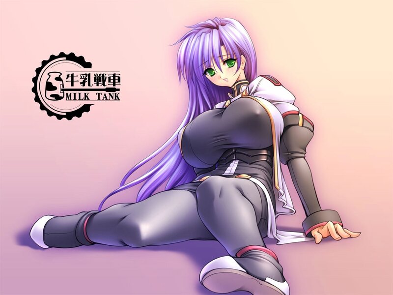 anime character with purple hair