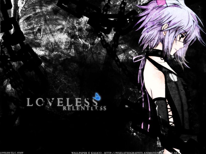anime character with purple hair