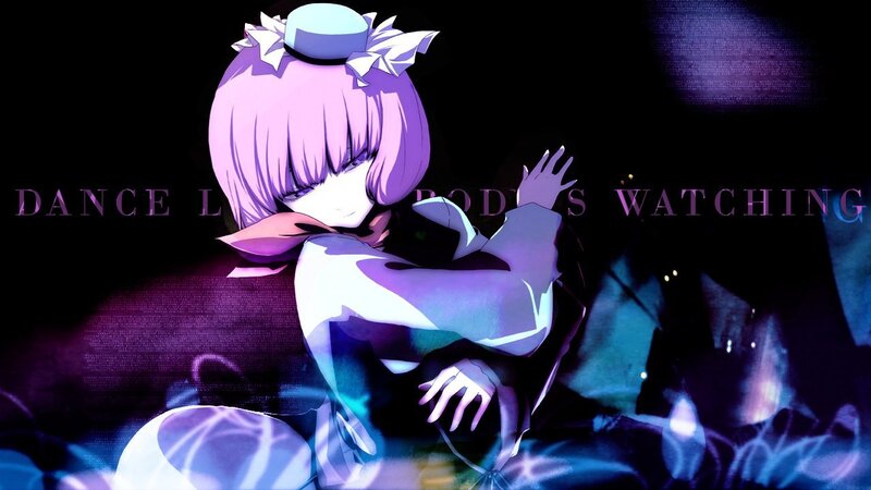 anime character with purple hair