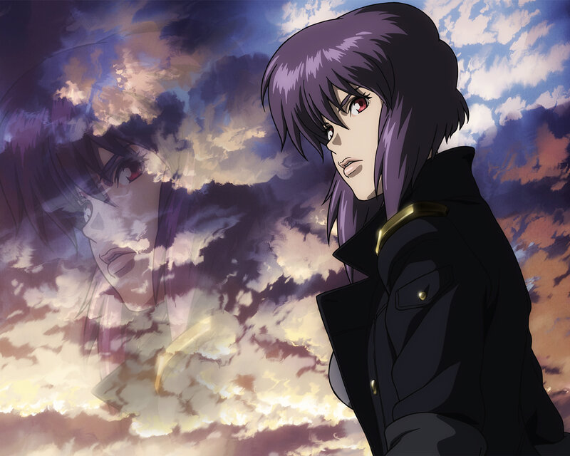 anime character with purple hair