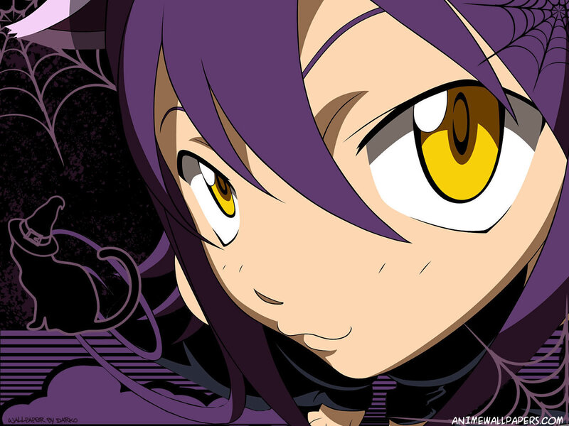 anime character with purple hair