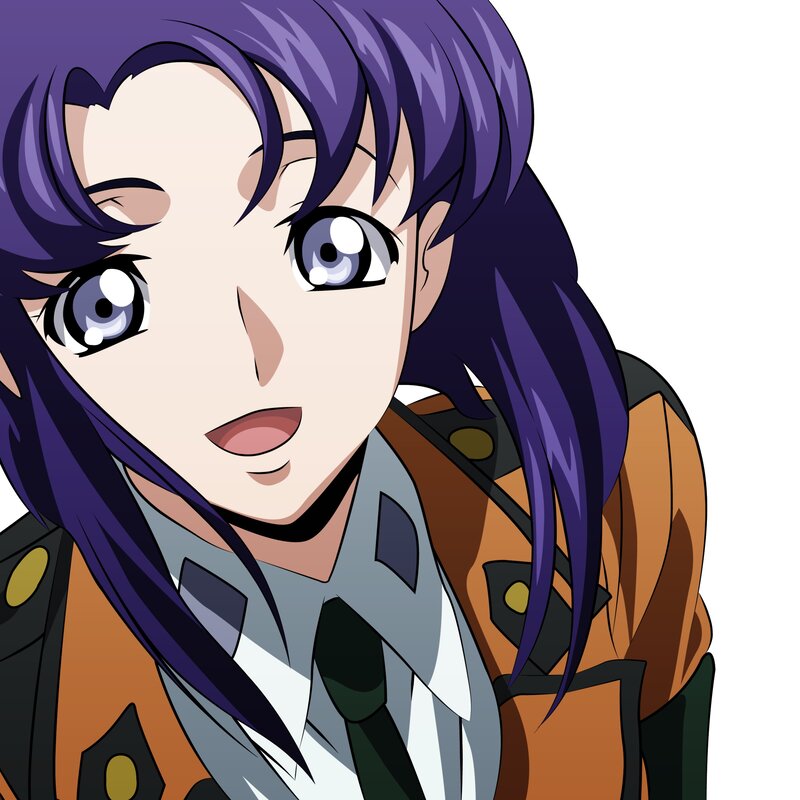 anime character with purple hair