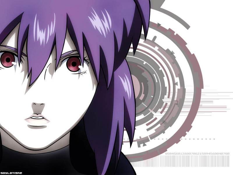 anime character with purple hair
