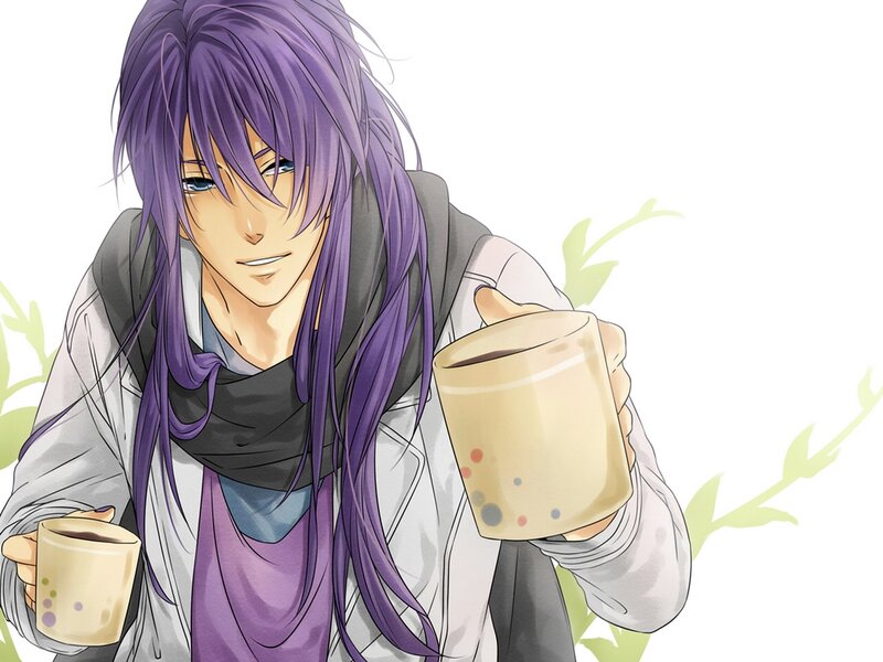 Anime Character with Purple Hair — Calm, Mug