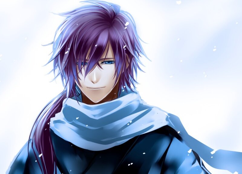 Anime Character with Purple Hair — Calm