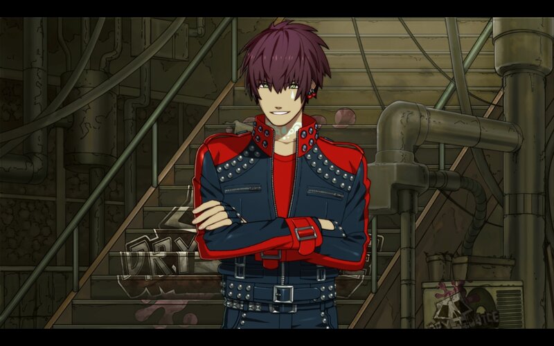 Anime Character with Purple Hair — Confident